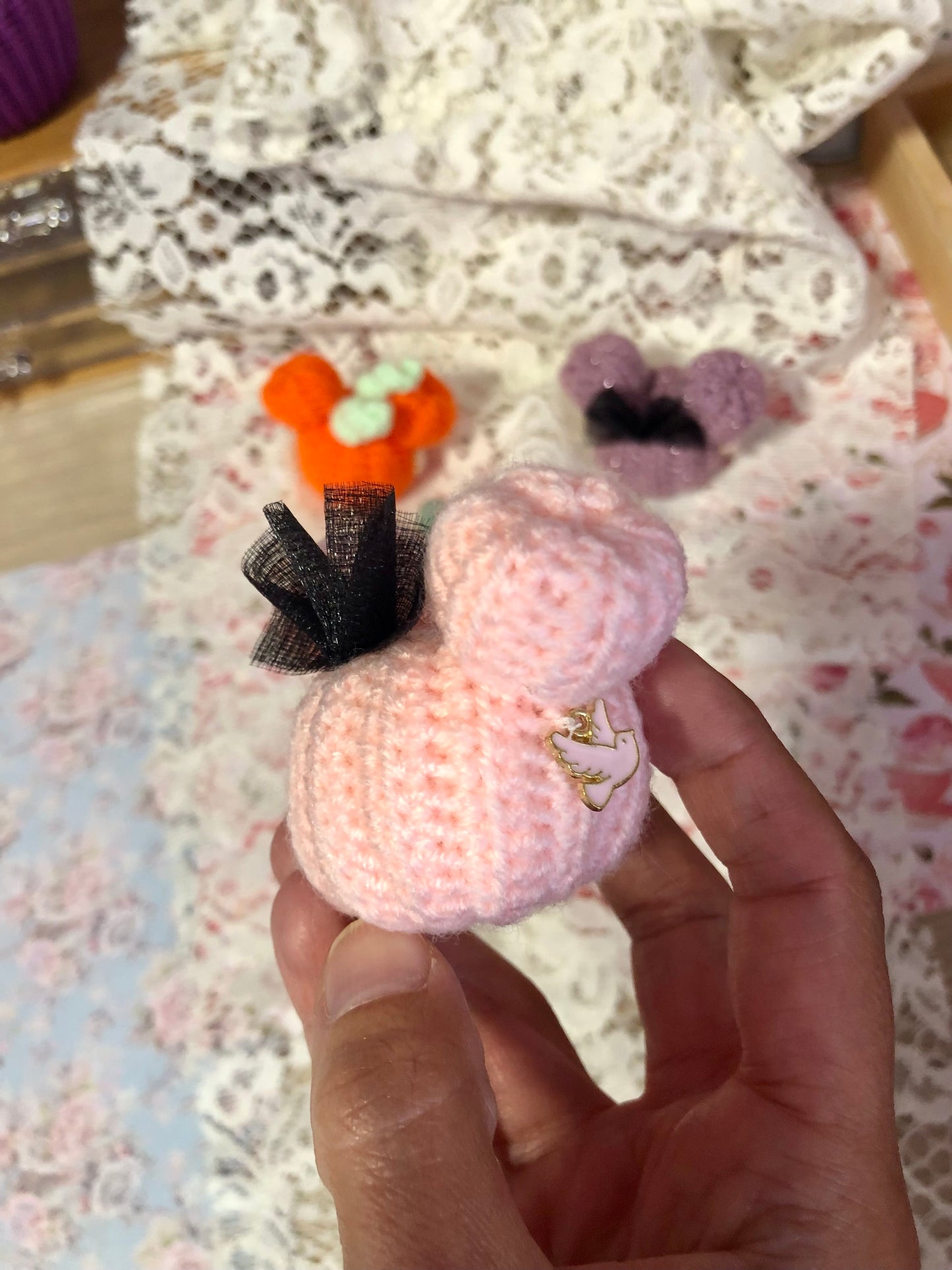 Mini-citrouille Mickey au crochet