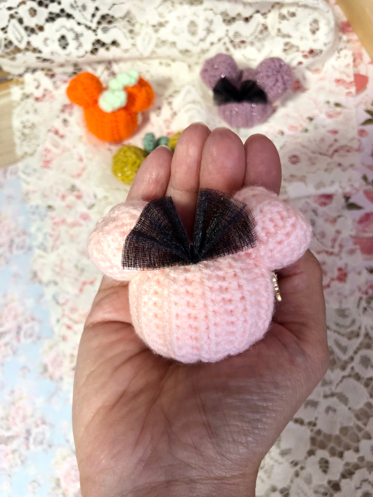 Mini-citrouille Mickey au crochet