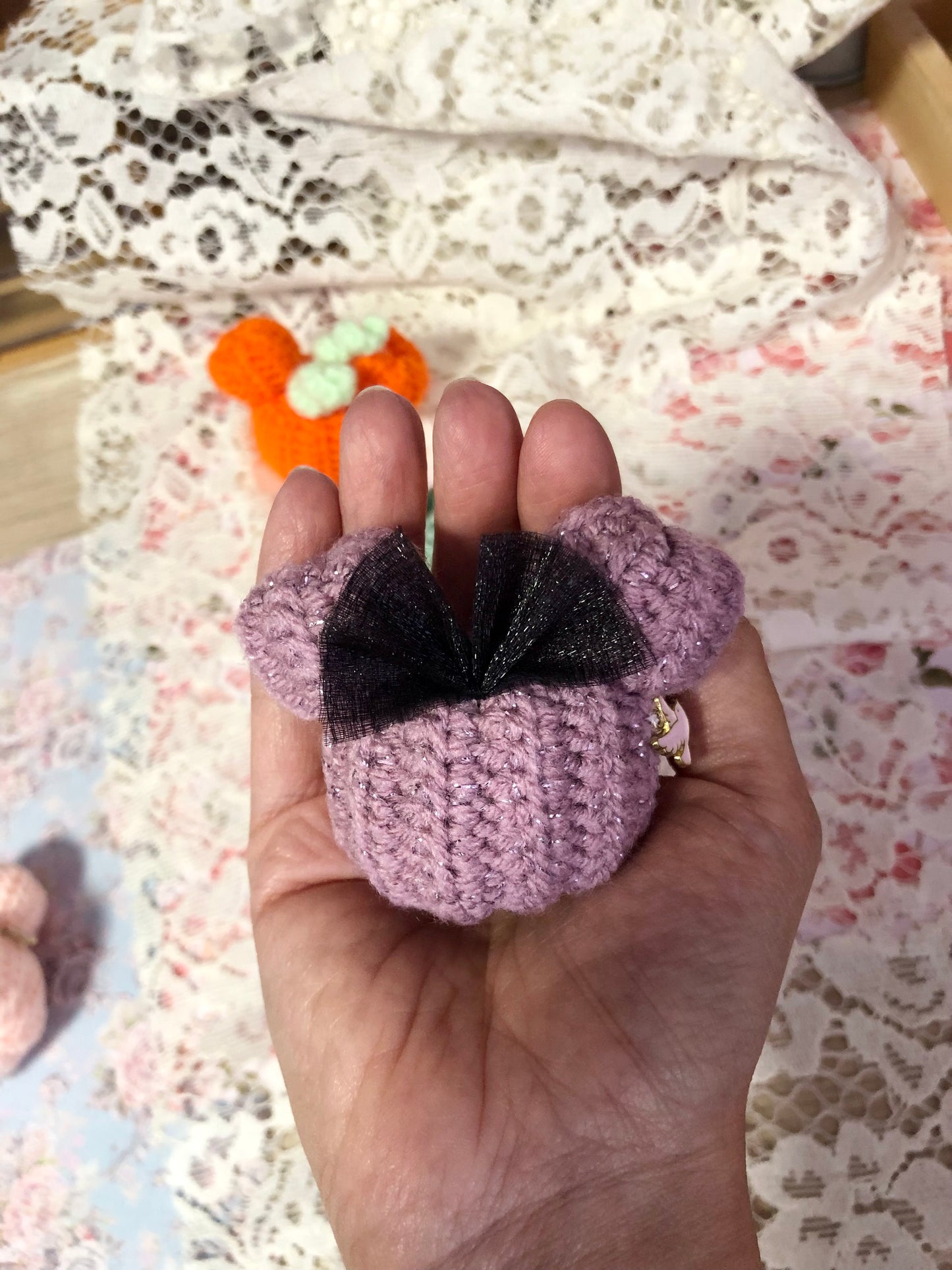 Mini-citrouille Mickey au crochet