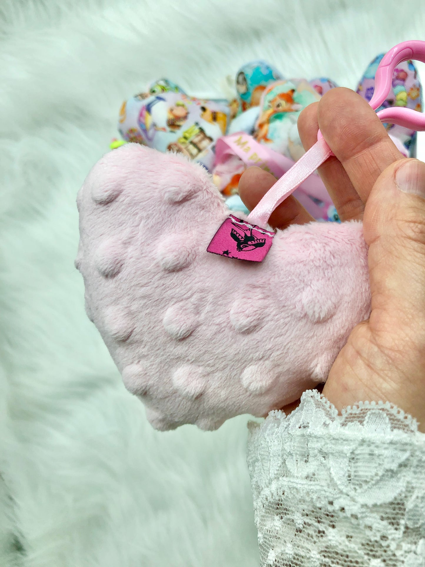 Porte-clés coeur "Stitch"