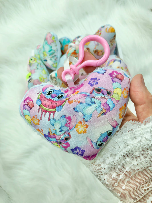 Porte-clés coeur "Stitch"