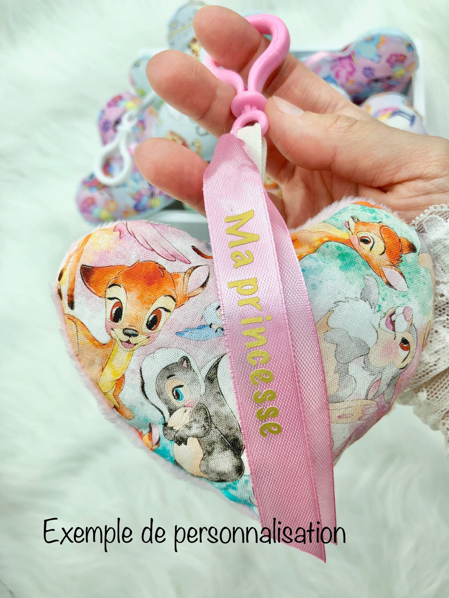 Porte-clés coeur "Hedwige, Harry Potter"
