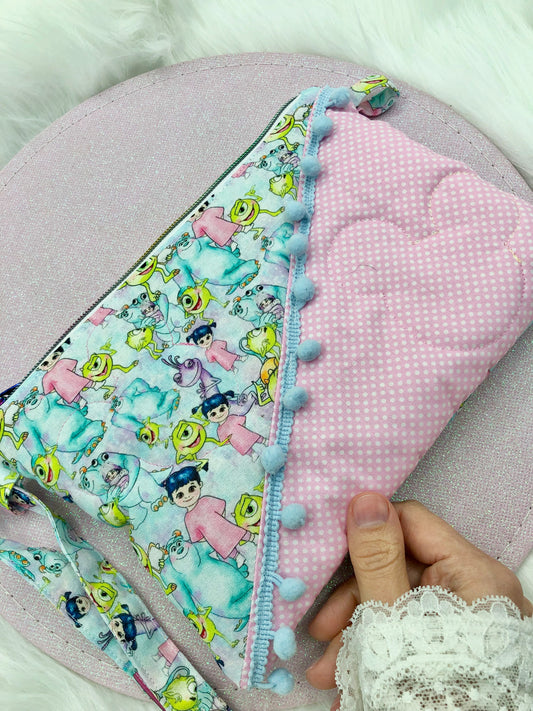 Pochette en tissu "Monstres et Cie"