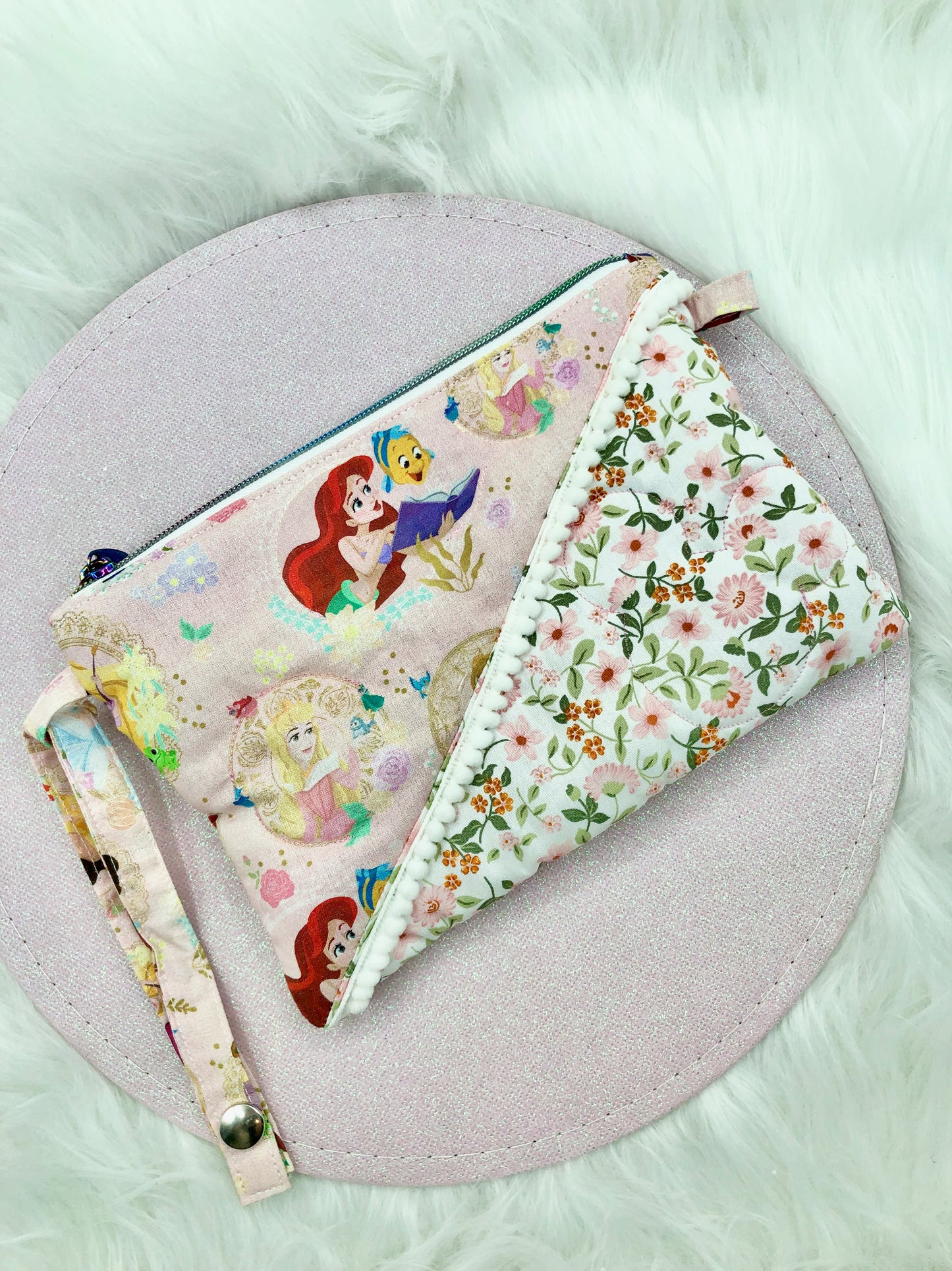 Pochette en tissu "princesses"