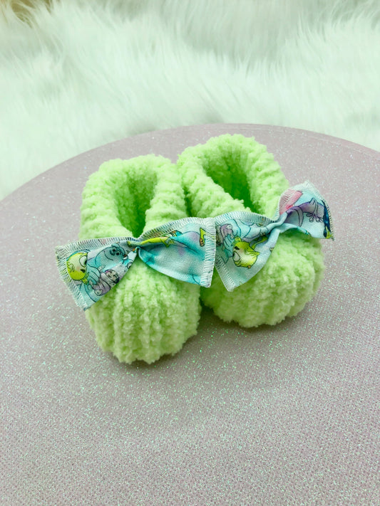 Chaussons au tricot "Monstres et Cie"