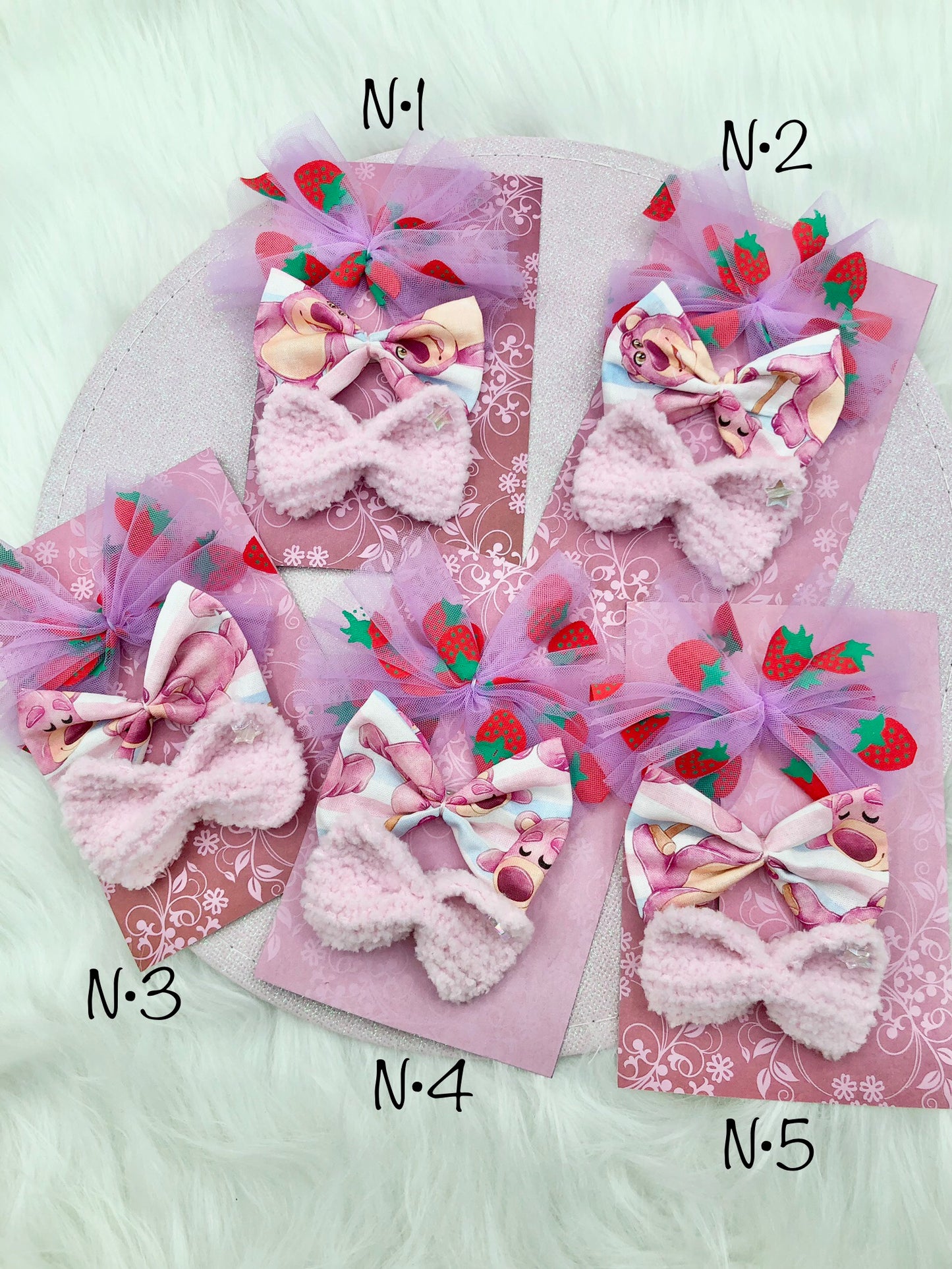 Barrettes cheveux "Lotso"
