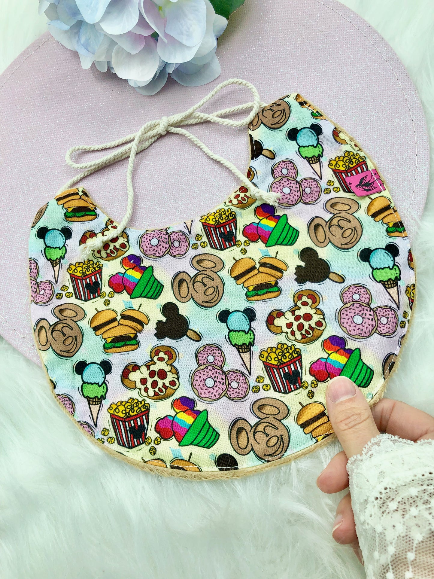 Bavoir "food Mickey"
