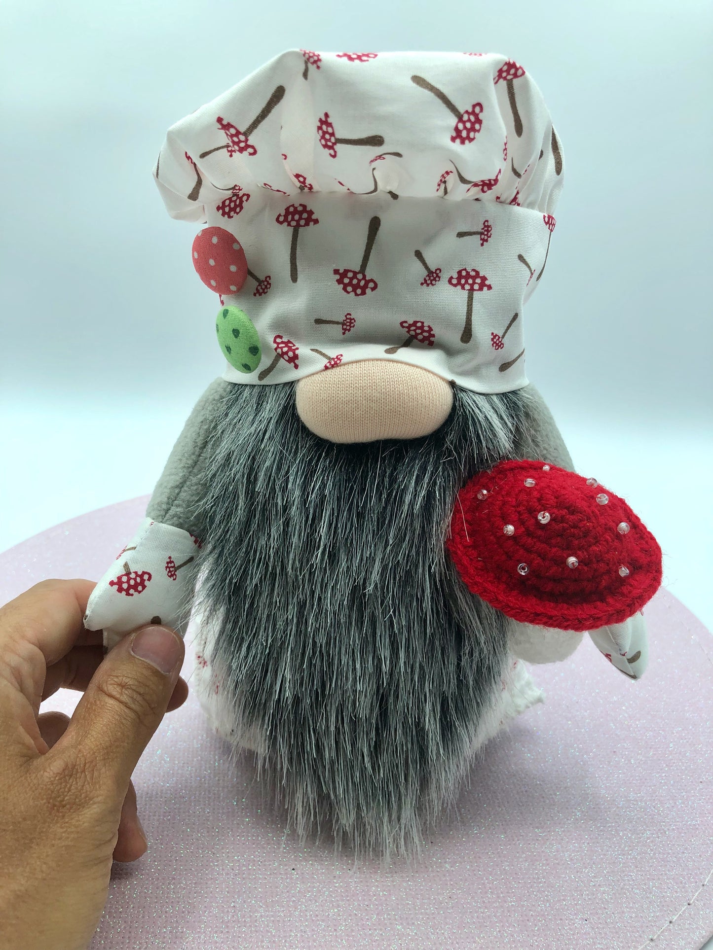 Lutin gris/champignons