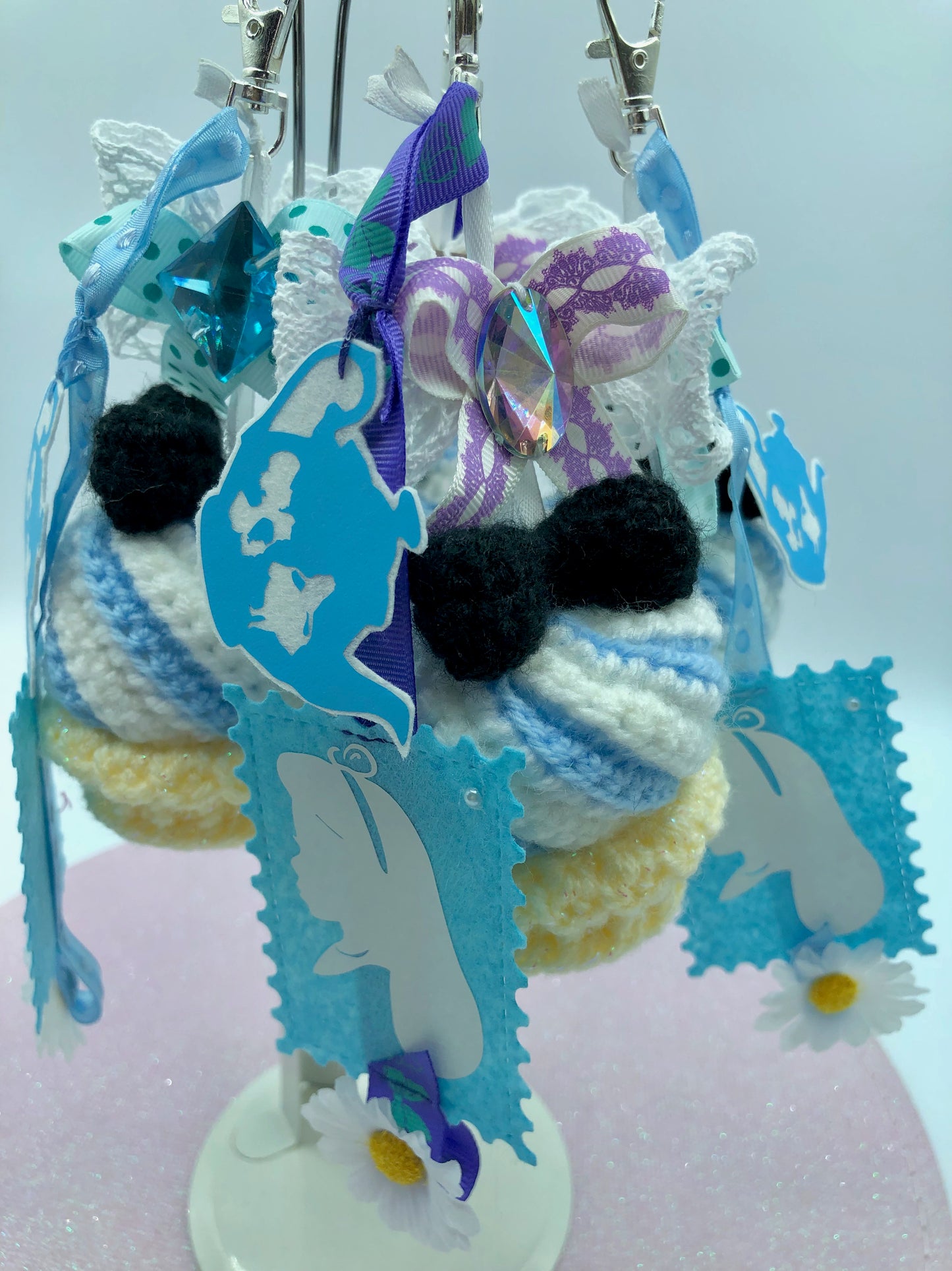 Bijou de sac/porte-clé - cupcake du pays des merveilles - Alice
