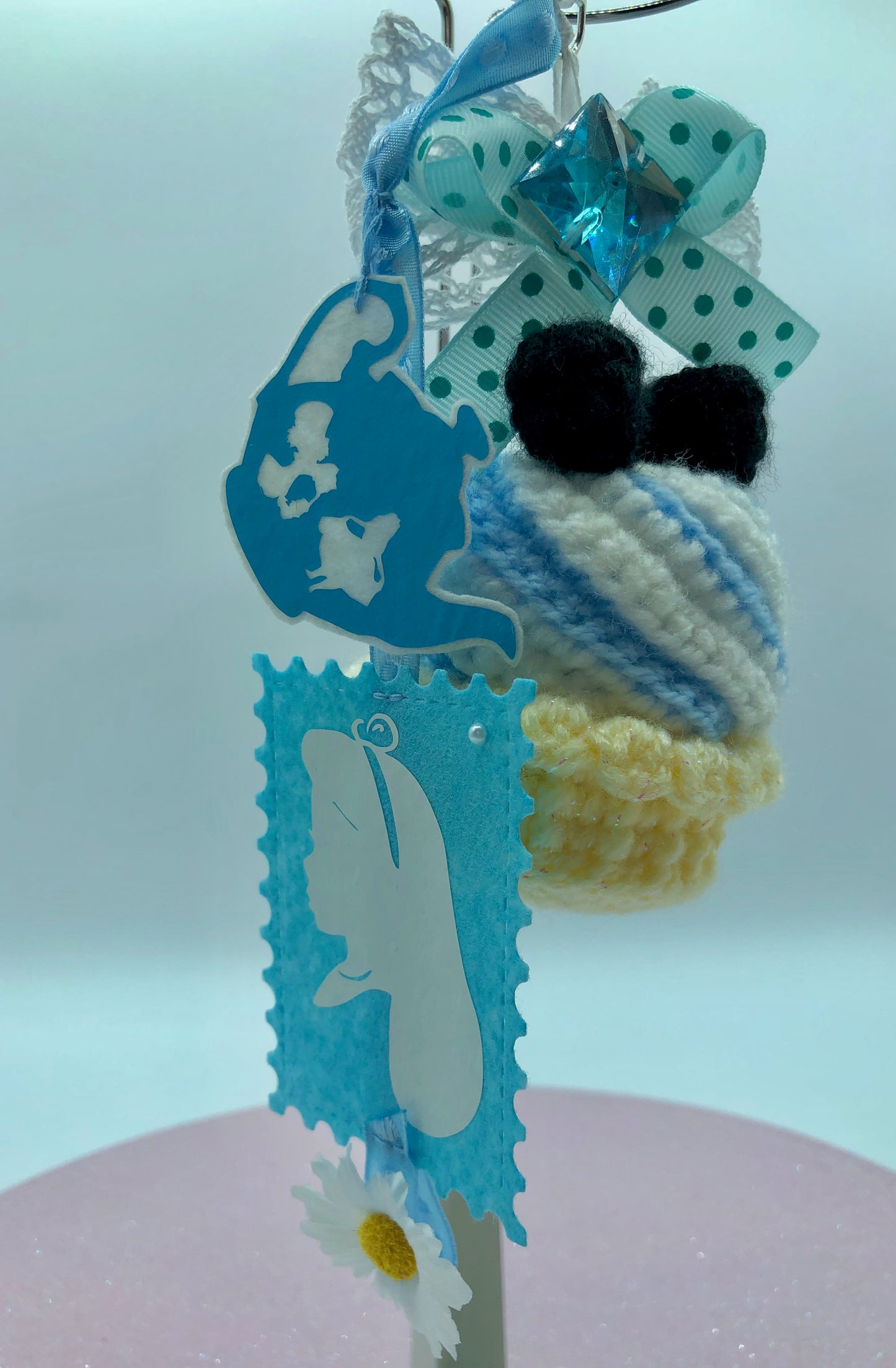 Bijou de sac/porte-clé - cupcake du pays des merveilles - Alice
