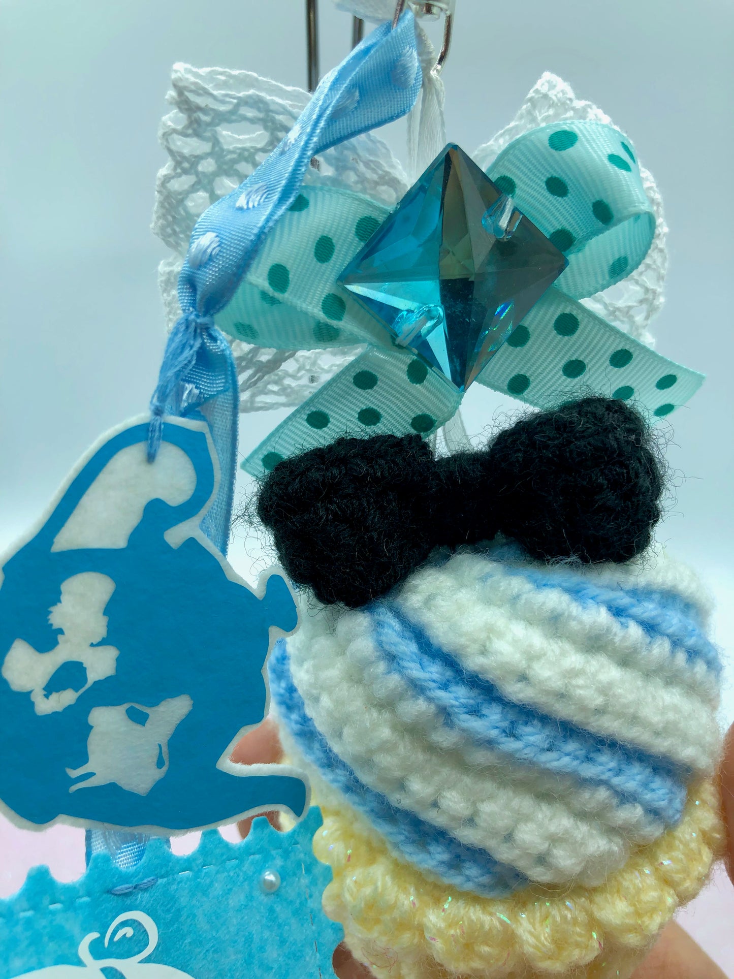 Bijou de sac/porte-clé - cupcake du pays des merveilles - Alice