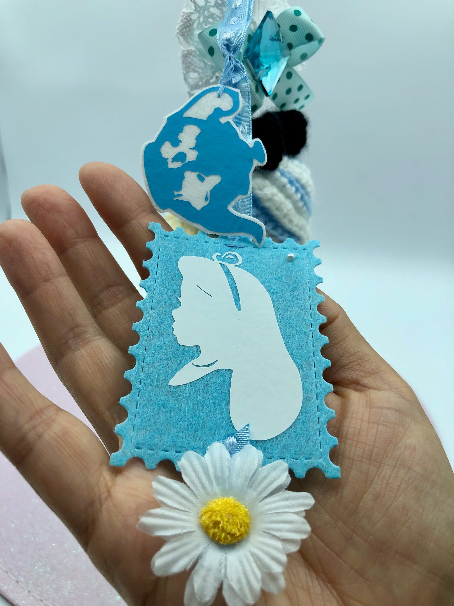 Bijou de sac/porte-clé - cupcake du pays des merveilles - Alice