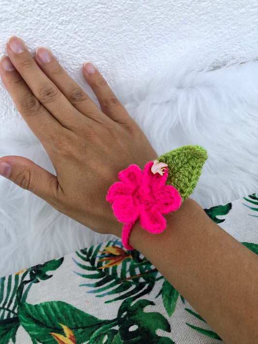 Bracelet fleur d’hibiscus