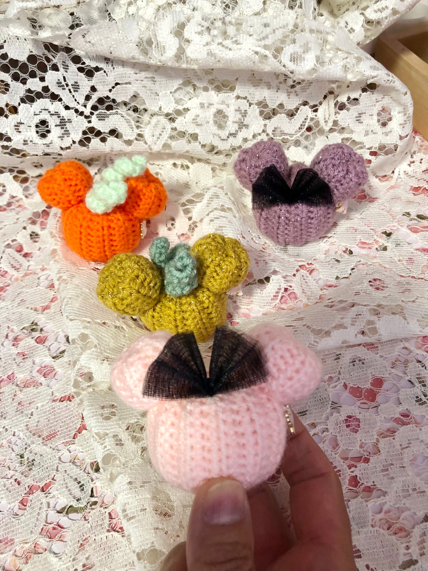 Mini-citrouille Mickey au crochet
