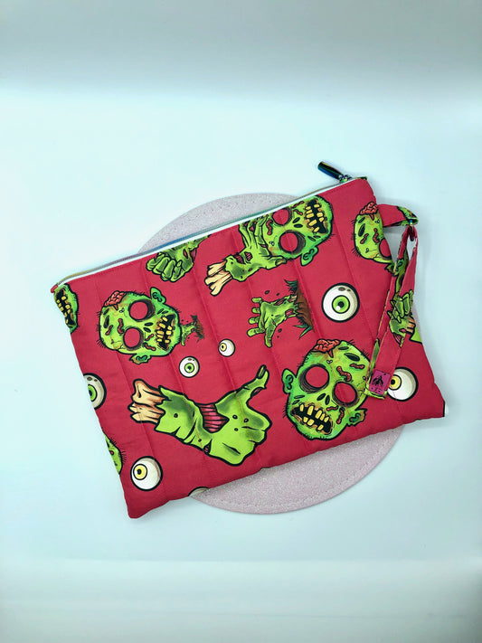 Grande pochette fushia "Zombies"