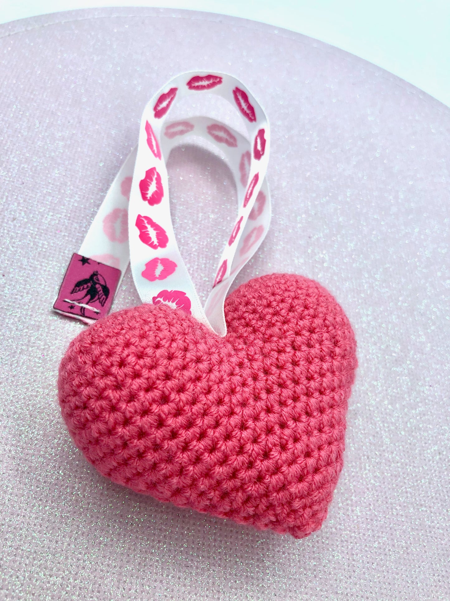 Coeur fushia au crochet