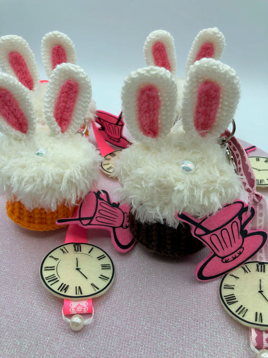 Bijou de sac/porte-clé - cupcake lapin